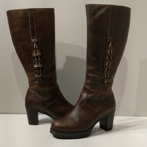 Saute Mouton Leather Knee-High Boots size 7